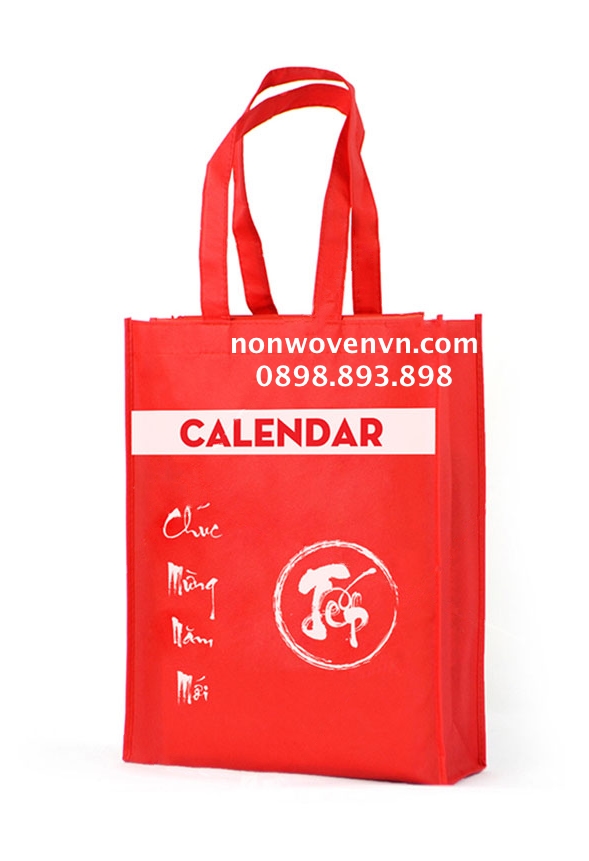 Túi vải ép đựng lịch tết -Non-woven bag containing for tet calendar