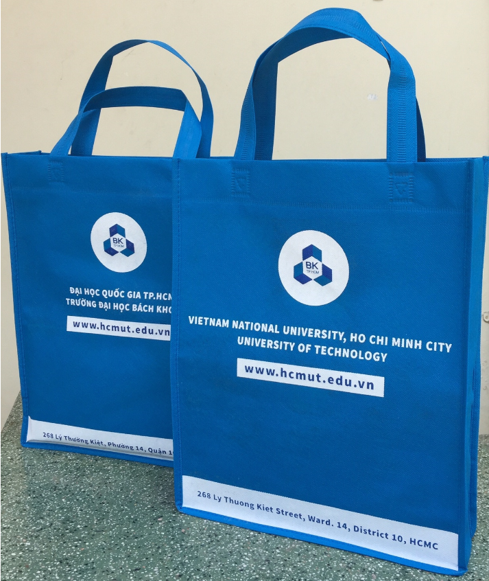 Túi vải không dệt quai dập - ĐH Bách Khoa / Non-woven bag for Bach Khoa university
